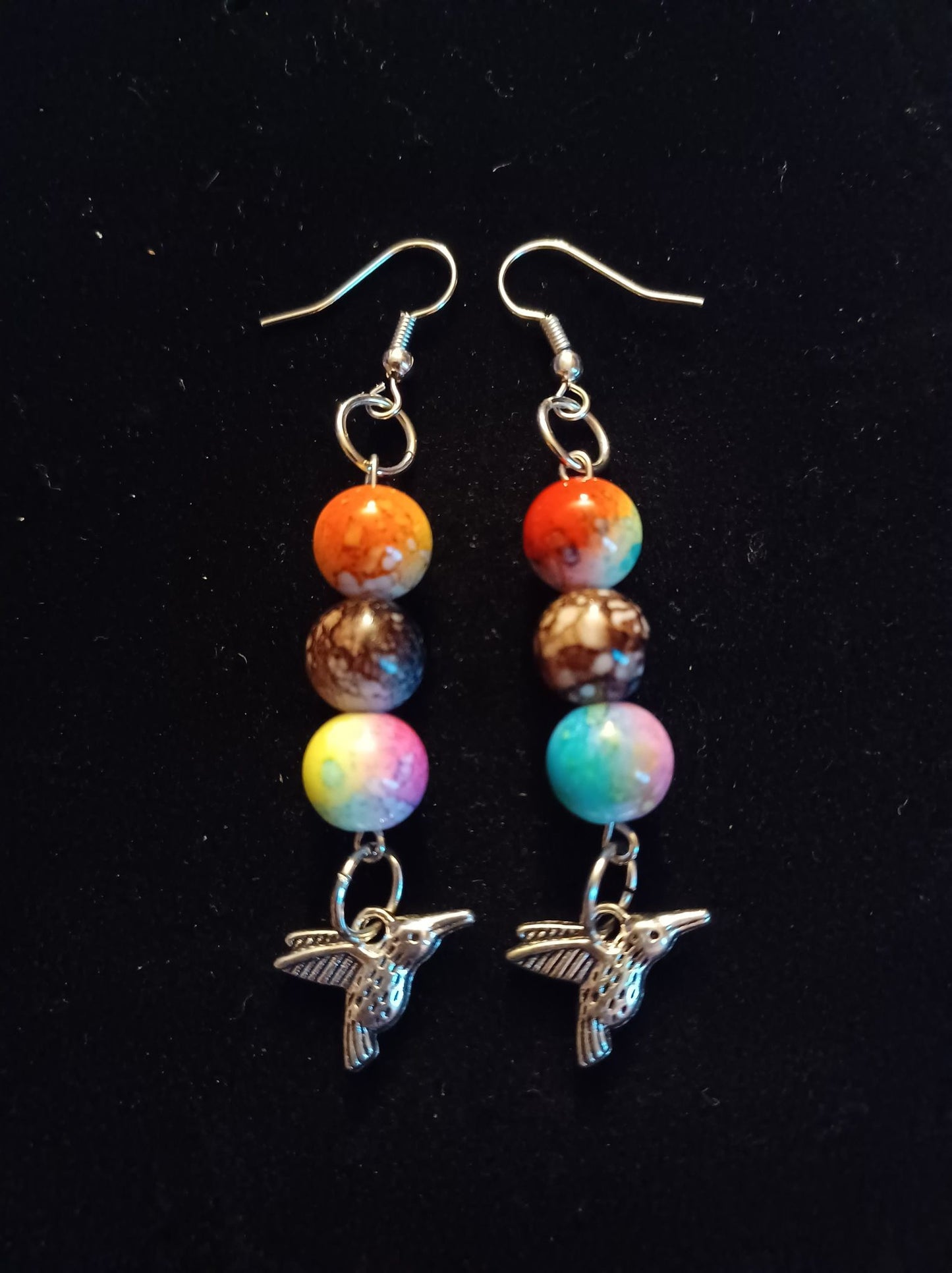 humming bird earrings