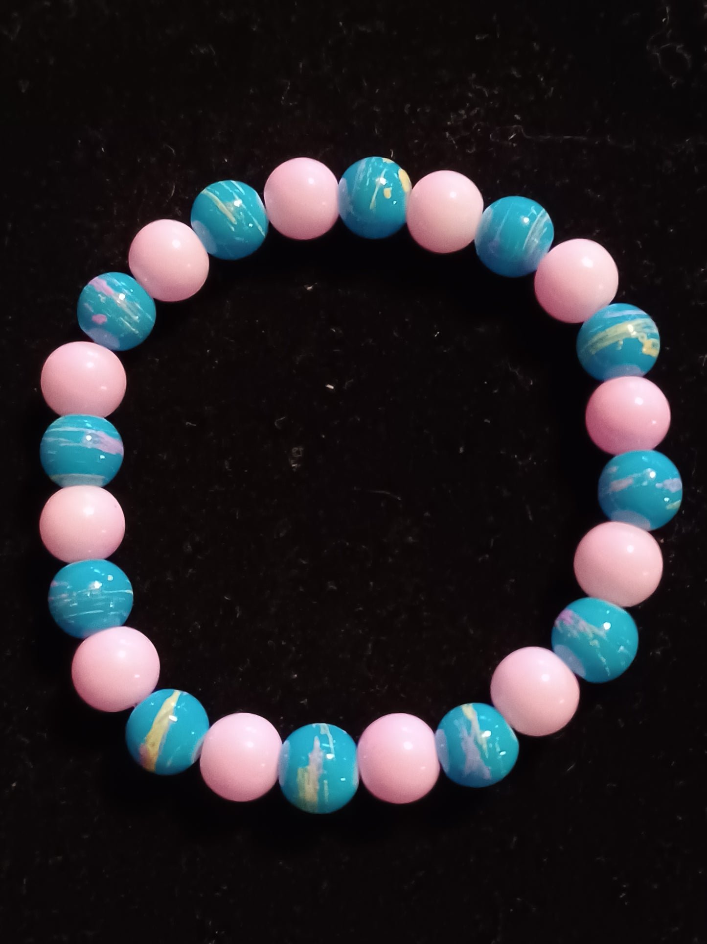 Cotton candy stretch bracelet