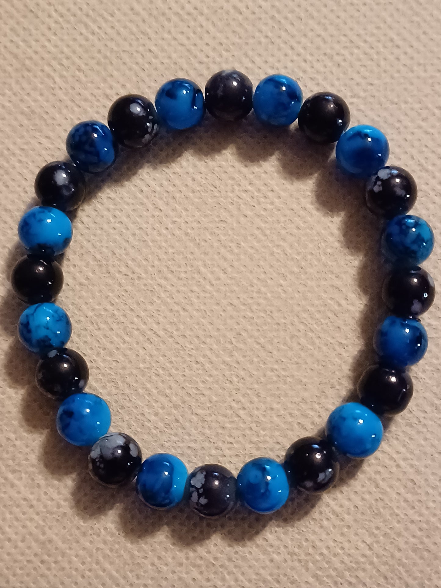 Midnight storm stretch bracelet