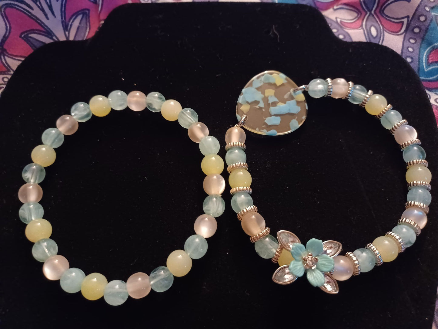 Flower bracelet 2-pc set