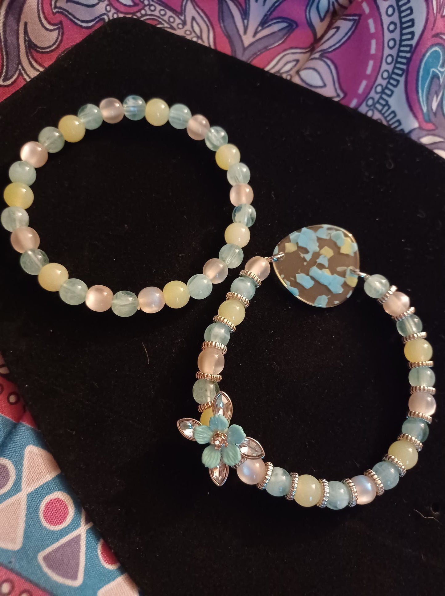 Flower bracelet 2-pc set