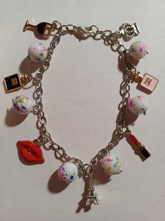 Paris bracelet w/ charms & beads